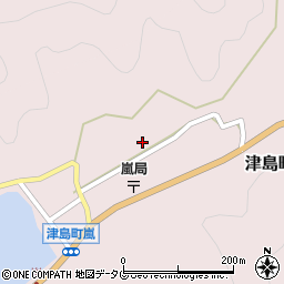 愛媛県宇和島市津島町嵐586周辺の地図