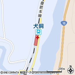 ＪＲ九州レンタカー＆パーキング豊後大野市営犬飼駅駐車場周辺の地図
