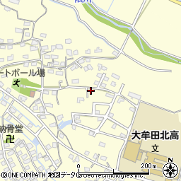 福岡県大牟田市吉野491-4周辺の地図