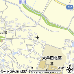 福岡県大牟田市吉野427-7周辺の地図