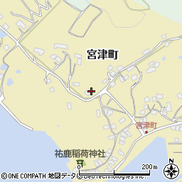 長崎県佐世保市宮津町周辺の地図