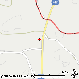 大分県豊後大野市朝地町梨小1090周辺の地図