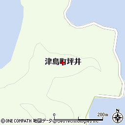愛媛県宇和島市津島町坪井周辺の地図