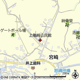 上亀崎公民館周辺の地図