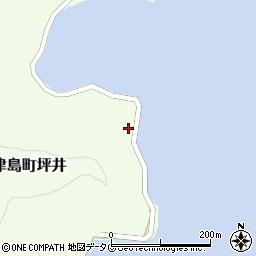 愛媛県宇和島市津島町坪井417周辺の地図