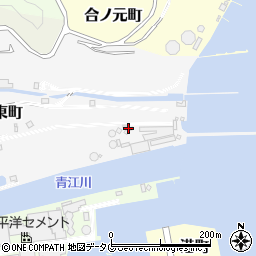 日鉄鉱建材株式会社　津久見営業所海岸事務所周辺の地図
