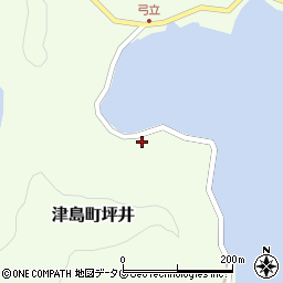 愛媛県宇和島市津島町坪井385周辺の地図