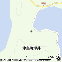 愛媛県宇和島市津島町坪井280周辺の地図