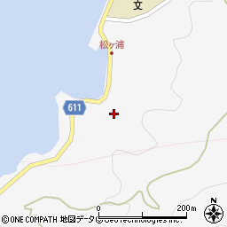大分県津久見市松ケ浦周辺の地図