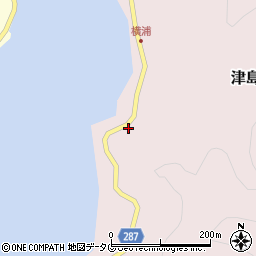 愛媛県宇和島市津島町横浦350周辺の地図