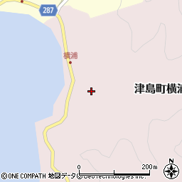 愛媛県宇和島市津島町横浦381周辺の地図