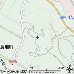 長崎県佐世保市長畑町周辺の地図