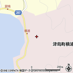 愛媛県宇和島市津島町横浦408周辺の地図