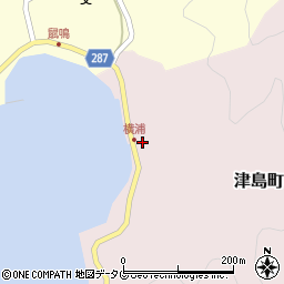 愛媛県宇和島市津島町横浦417周辺の地図