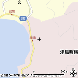 愛媛県宇和島市津島町横浦421周辺の地図