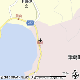 愛媛県宇和島市津島町横浦464周辺の地図