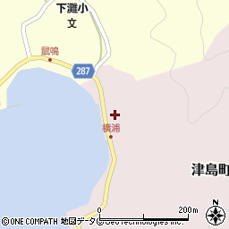 愛媛県宇和島市津島町横浦463周辺の地図