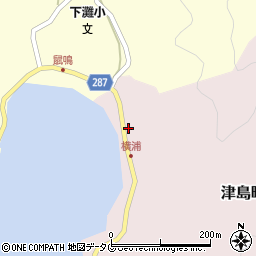 愛媛県宇和島市津島町横浦465周辺の地図