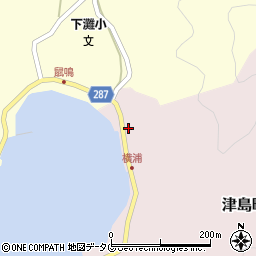 愛媛県宇和島市津島町横浦466周辺の地図