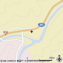 大分県日田市上津江町川原1372周辺の地図