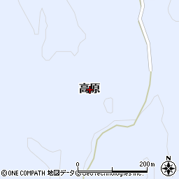 大分県大分市高原周辺の地図