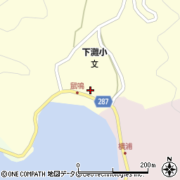 愛媛県宇和島市津島町鼡鳴周辺の地図