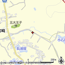 福岡県大牟田市宮崎周辺の地図