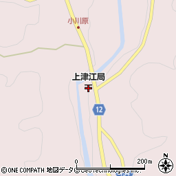 上津江郵便局 ＡＴＭ周辺の地図