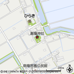 福岡県みやま市高田町黒崎開1285周辺の地図