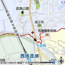福岡県みやま市高田町下楠田1695周辺の地図