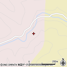宇津尾木川周辺の地図