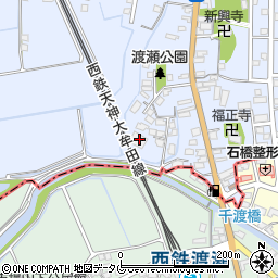 福岡県みやま市高田町下楠田1670-2周辺の地図