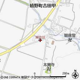 東吉田周辺の地図