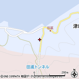 愛媛県宇和島市津島町田颪141周辺の地図