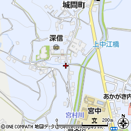 長崎県佐世保市城間町43周辺の地図