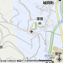 長崎県佐世保市城間町72周辺の地図