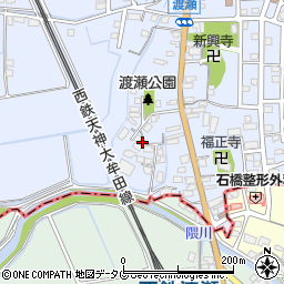 福岡県みやま市高田町下楠田1668周辺の地図