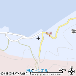 愛媛県宇和島市津島町田颪144周辺の地図