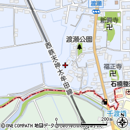 福岡県みやま市高田町下楠田1667周辺の地図