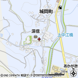 長崎県佐世保市城間町302-4周辺の地図