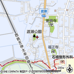 福岡県みやま市高田町下楠田1664周辺の地図