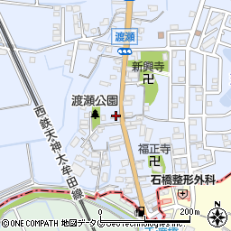 福岡県みやま市高田町下楠田1663-1周辺の地図