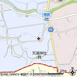福岡県みやま市高田町下楠田2517周辺の地図
