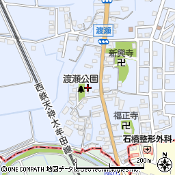 福岡県みやま市高田町下楠田1662周辺の地図