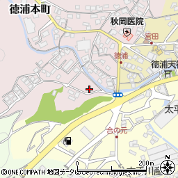 大分県津久見市徳浦本町1周辺の地図