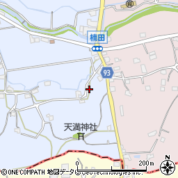 福岡県みやま市高田町下楠田2536周辺の地図