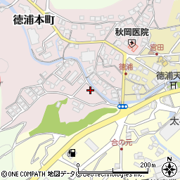 大分県津久見市徳浦本町1-13周辺の地図