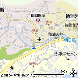 大分県津久見市徳浦宮町1-11周辺の地図