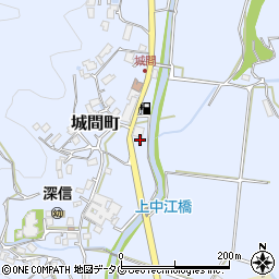 長崎県佐世保市城間町418-1周辺の地図