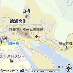 大分県津久見市徳浦宮町8-17周辺の地図
